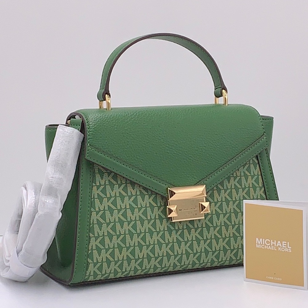 MICHAEL KORS
Whitney Medium Flap TH Satchel
Fern Green 
NWT - Picture 3 of 16
